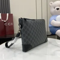 Gucci Women GG Emblem Small Business Case-Black 821156FAD6M1000 (1)