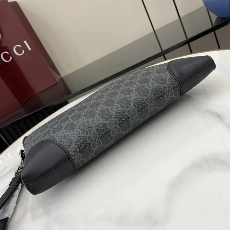 Gucci Women GG Emblem Small Business Case-Black 821156FAD6M1000