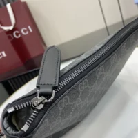Gucci Women GG Emblem Small Business Case-Black 821156FAD6M1000 (1)