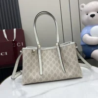 Gucci Women GG Emblem Small Tote Bag 815214FAD6L9641 (1)