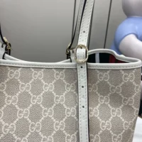 Gucci Women GG Emblem Small Tote Bag 815214FAD6L9641 (1)
