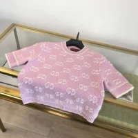 Gucci Women GG Wool Boucle Jacquard Top 770059XKCNA6011 (1)