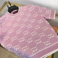 Gucci Women GG Wool Boucle Jacquard Top 770059XKCNA6011 (1)