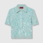 Gucci Women Tweed Blend Polo Top 798148XKD804986