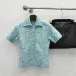 Gucci Women Tweed Blend Polo Top 798148XKD804986