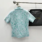 Gucci Women Tweed Blend Polo Top 798148XKD804986