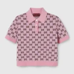 Gucci Women Wool Jacquard Polo Top with GG Shadow 798132XKD8R5283