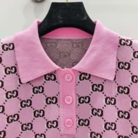 Gucci Women Wool Jacquard Polo Top with GG Shadow 798132XKD8R5283 (1)