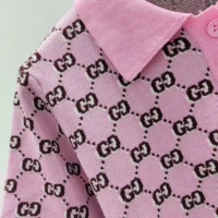 Gucci Women Wool Jacquard Polo Top with GG Shadow 798132XKD8R5283 (1)