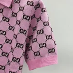 Gucci Women Wool Jacquard Polo Top with GG Shadow 798132XKD8R5283