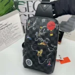 Louis Vuitton LV Unisex Avenue Damier World Bag Damier Graphite Coated Canvas