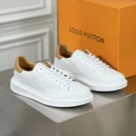 Louis Vuitton LV Unisex Beverly Hills Sneaker in Calf Leather-White 1A8V3N