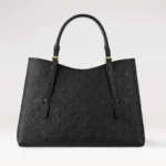 Louis Vuitton LV Women Babylone Tote MM in Cowhide-leather Trim-Black M47185