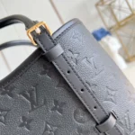 Louis Vuitton LV Women Babylone Tote MM in Cowhide-leather Trim-Black M47185