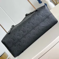 Louis Vuitton LV Women Babylone Tote MM in Cowhide-leather Trim-Black M47185 (1)
