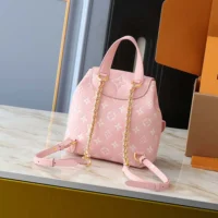 Louis Vuitton LV Women Backup in Cowhide-leather Trim-Pink M12987 (1)