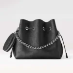 Louis Vuitton LV Women Bella Bucket Bag in Mahina Calfskin Leather-Black M57070