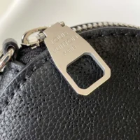 Louis Vuitton LV Women Bella Bucket Bag in Mahina Calfskin Leather-Black M57070 (1)