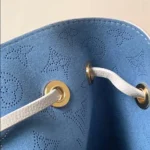 Louis Vuitton LV Women Bella Bucket Bag in Mahina Calfskin Leather-Brume Gray M12125