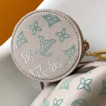 Louis Vuitton LV Women Bella Bucket Bag in Mahina Calfskin Leather-Brume Gray M12125