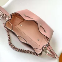 Louis Vuitton LV Women Bella Bucket Bag in Mahina Calfskin Leather-Pink (1)