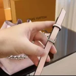 Louis Vuitton LV Women Bella Bucket Bag in Mahina Calfskin Leather-Pink M23195