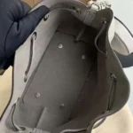 Louis Vuitton LV Women Bella Bucket Bag in Mahina Calfskin Leather-Silver