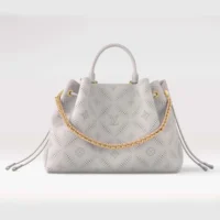 Louis Vuitton LV Women Bella Tote in Calfskin-leather Trim M13838 (1)