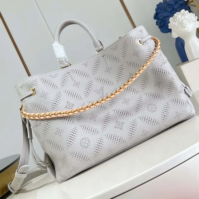 Louis Vuitton LV Women Bella Tote in Calfskin-leather Trim M13838
