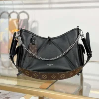 Louis Vuitton LV Women CarryAll Cargo Vibe PM-Black M24861 (1)