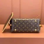 Louis Vuitton LV Women CarryAll PM in Aged Natural Cowhide Leather Trim M46203