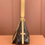 Louis Vuitton LV Women CarryAll PM in Aged Natural Cowhide Leather Trim M46203