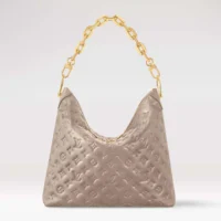 Louis Vuitton LV Women Coussin Hobo MM-Gray M12071 (1)
