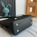 Louis Vuitton LV Women Flore Perforated Mahina Calfskin Leather-Black M12139