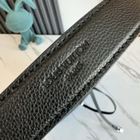 Louis Vuitton LV Women Flore Perforated Mahina Calfskin Leather-Black M12139 (1)