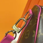 Louis Vuitton LV Women Keepall Bandoulière 45 in Cowhide-leather Trim-Pink