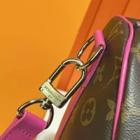 Louis Vuitton LV Women Keepall Bandoulière 45 in Cowhide-leather Trim-Pink (1)