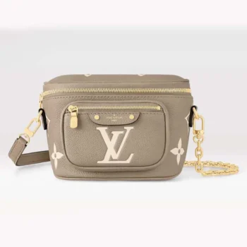 Louis Vuitton LV Women Mini Bumbag in Cowhide-leather Trim M83219