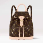 Louis Vuitton LV Women Montsouris Mini in Natural cowhide-leather Trim M11199