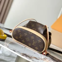 Louis Vuitton LV Women Montsouris Mini in Natural cowhide-leather Trim M11199 (1)