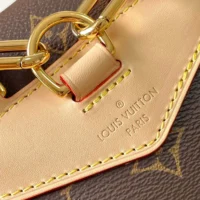 Louis Vuitton LV Women Montsouris Mini in Natural cowhide-leather Trim M11199 (1)
