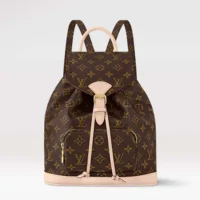 Louis Vuitton LV Women Montsouris PM in Cowhide-leather Trim M11198