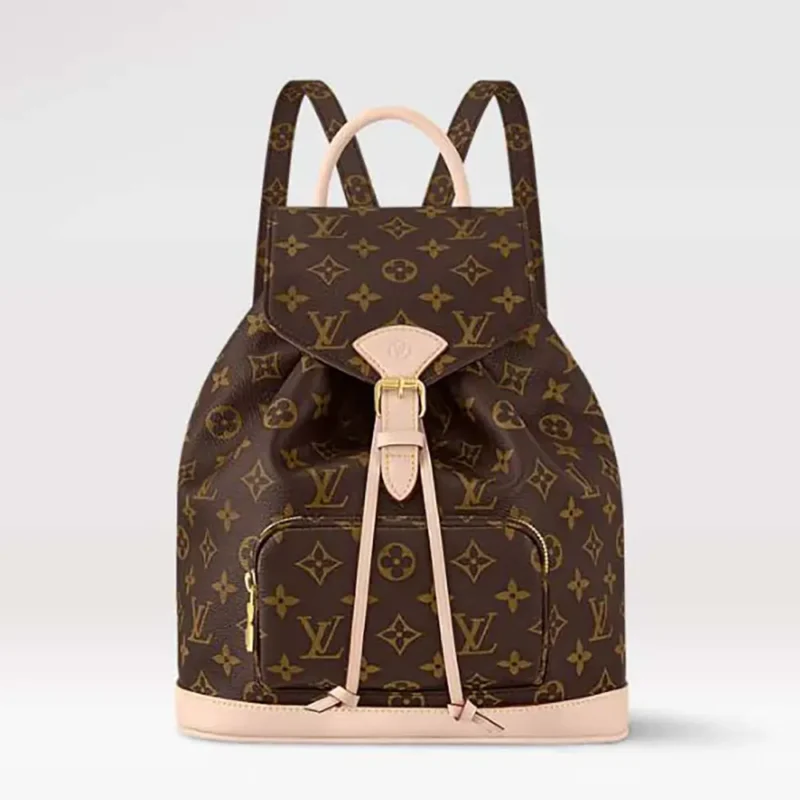 Louis Vuitton LV Women Montsouris PM in Cowhide-leather Trim M11198