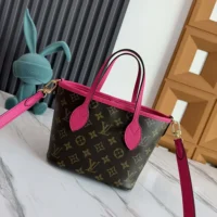 Louis Vuitton LV Women Neverfull Bandoulière Inside Out BB-Pink M12106 (1)