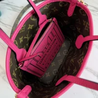 Louis Vuitton LV Women Neverfull Bandoulière Inside Out BB-Pink M12106 (1)