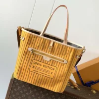 Louis Vuitton LV Women Neverfull Bandoulière Inside Out MM-Orange M11947 (1)
