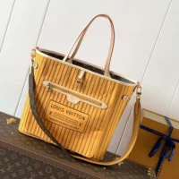Louis Vuitton LV Women Neverfull Bandoulière Inside Out MM-Orange M11947 (1)