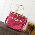 Louis Vuitton LV Women Neverfull Bandoulière Inside Out MM-Pink M12257