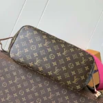 Louis Vuitton LV Women Neverfull Bandoulière Inside Out MM-Pink M12257Louis Vuitton LV Women Neverfull Bandoulière Inside Out MM-Pink M12257