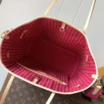 Louis Vuitton LV Women Neverfull Bandoulière Inside Out MM-Pink M12257
